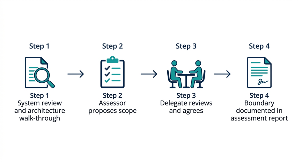 IRAP assessment boundary definition process